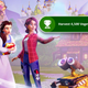 Two women stare at a large Xbox achievement icon as it floats in front of them.